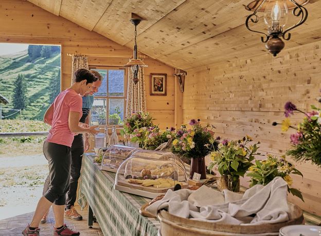 breakfast on the Alpe Steris